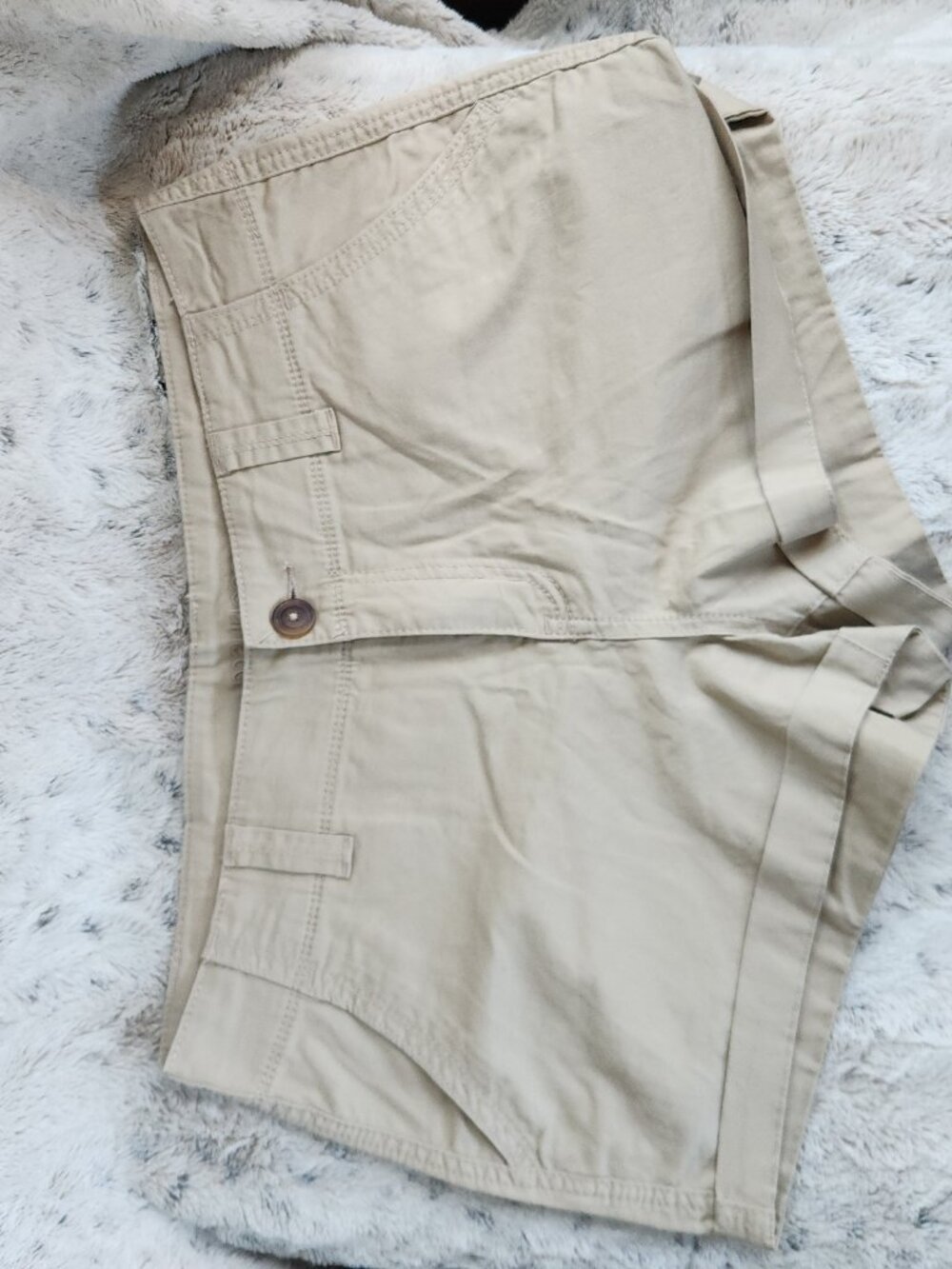 Maurices Khaki Shorts - Rolled Hem